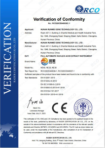 Instrumento automático de extracción de ácidos nucleicos - Certificación CE